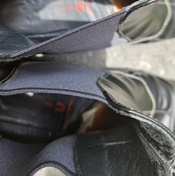 Miu miu Bubble Sole Boot leather black prada dress boots square toe bubble sole - Picture 5 of 16